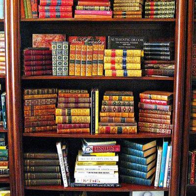 Antique Books Some Leather  and Sets Great for Decor - Newer Books and Paperbacks