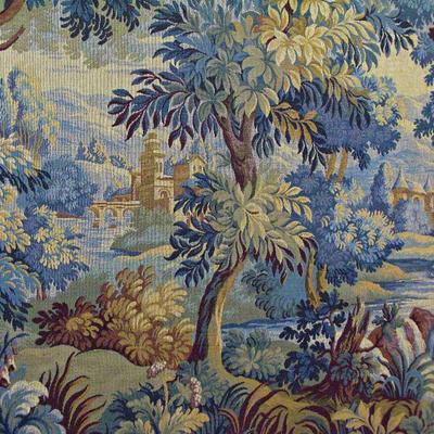 Very Large  Framed Tapestry Undergrowth and Castles
