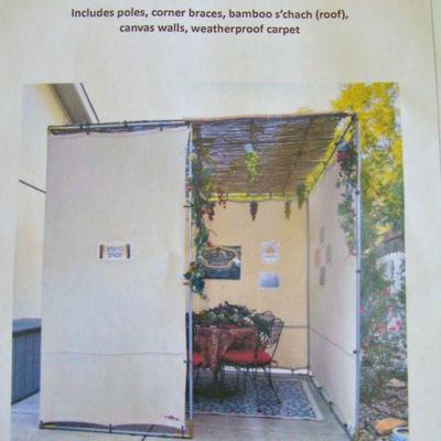 Sukkah Kit Complete  - This is what it looks like completely Set - up