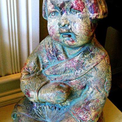 Oriental Child Sculptor  Design Arts Inc