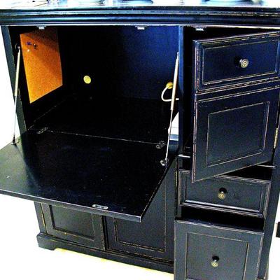 6 Drawer Apothecary Chest in Antique Black