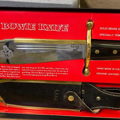 Case 1836 Bowie Hunter Survival Knife & Scabbard In Original Box