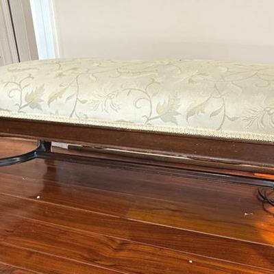 Antique Chippendale Style Bench 