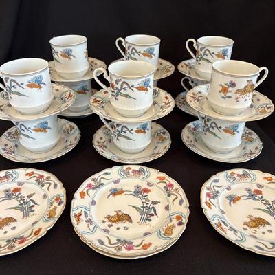 Haviland Limoges “Golden Quail” 28 Pieces