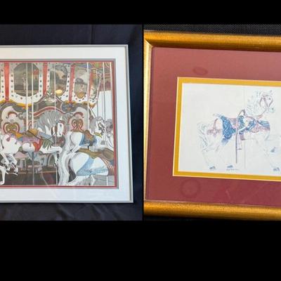  Limited Edition Print “carousel Horse” By David Gill 