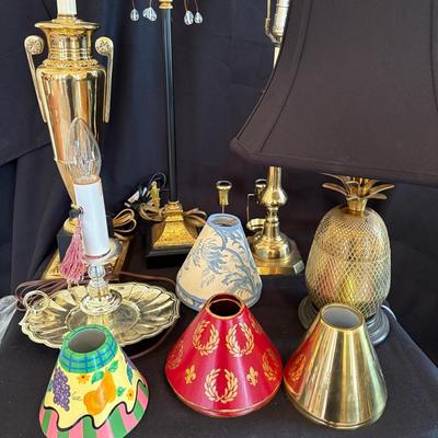 Assorted Brass Table Lamps