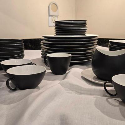 MCM Raymond Loewy German B&W China Set