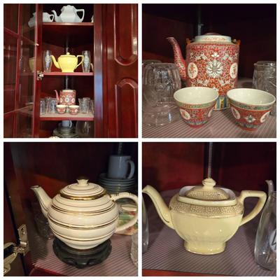 Vintage Teapots China, Hall, Royal Worcester 