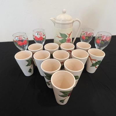 Apple Drink, Vintage Franciscan Apple Blossom