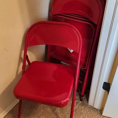 Real Red Folding Chairs