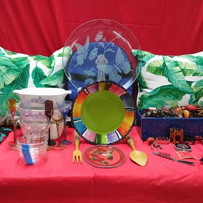 Household Decor, Etched Glass Plate & More
