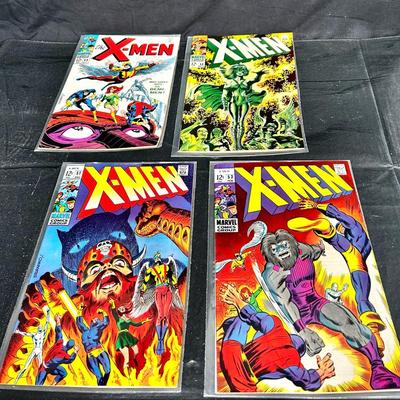 Vintage Marvel Comics,  X- Men #49- #50 - #51- #53