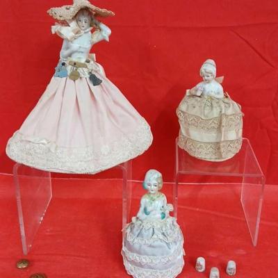 Vintage Porcelain Pin Cushions