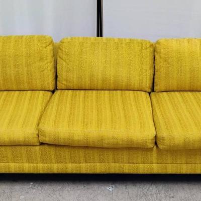 W & J SLOANE INC. Long End Sunflower Yellow Sofa