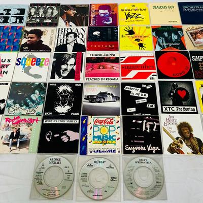 (38) Mini Discs / CD3 3-inch / Talking Heads, Zappa, Hendrix & More