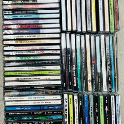 Box of CDs:  Stones, Cream, The Who, Kinks, Pink Floyd & More