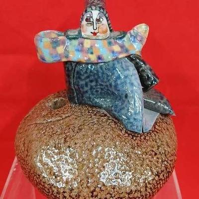 Jane Goslin Reiser Hand Painted Sculpture III