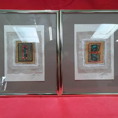 Pencil Signed Pair Of Kara Young Framed Art