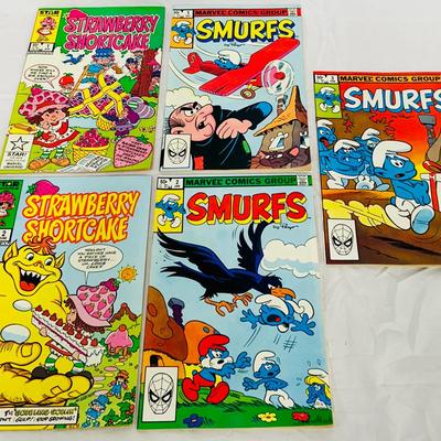 1982 Star Comics / SMURFS 1-3 / 1985 Star Comics / STRAWBERRY SHORTCAKE 1-2 / VG+