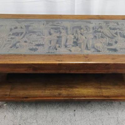 Vintage Oriental Carved Coffee Table