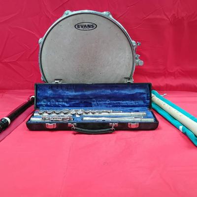 Gemeinhardt Blue Cased Flute And Instrument Collection