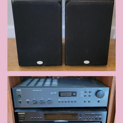 (2) NHT Speakers, NAD Stereo Reciever, & Onkyo Disc Changer...