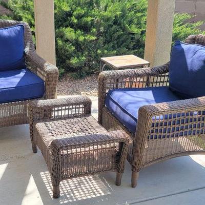 Patio Furniture Set, feat. Handmade Metalwork Table...