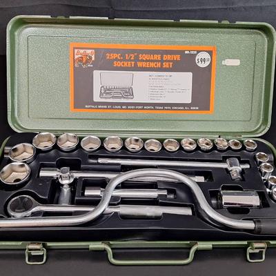 Buffalo O 25 Piece Square Drive Socket Wrench Set