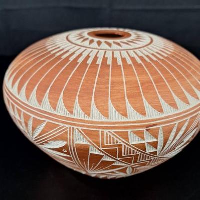 Acoma, NM Sky Hand Painted Pottery Vase 93
