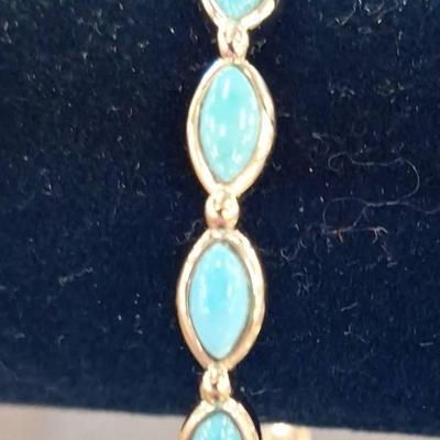 Persian Turquoise 14K Bracelet 