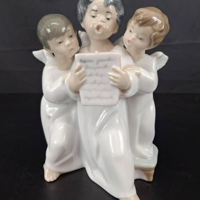 Vintage Llardro Retired 3 Choir Angels Singing #4542