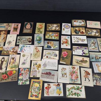 Huge Lot of Vintage Post Cards - Birthday - Easter - Christmas - Valentine and More