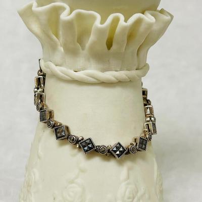 Sterling Silver and Marcasite Vintage Bracelet
