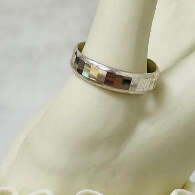 Signed “HE” Sterling Silver Ring 