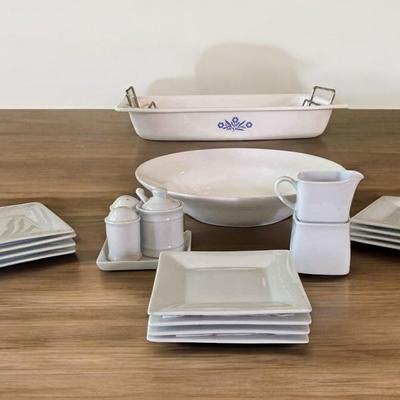 Ipatrizi and Corning Ware with Crate & Barrel Set of 12 