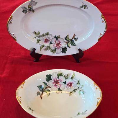 Ucogco “Diana” Porcelain Platter and Dish