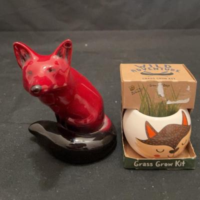 Flambe Fox Figurine by Royal Doulton