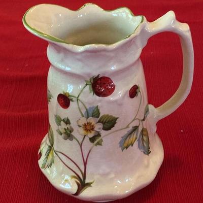 Old Foley James Kent Porcelain Strawberry Pitcher 