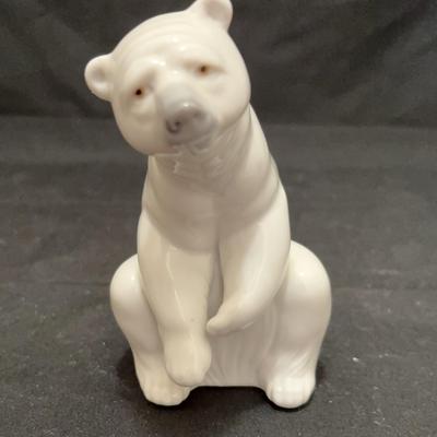 Lladro Polar Bear Figurine
