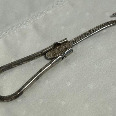 Antique Victorian Steel engraved Glove/Boot button Hook