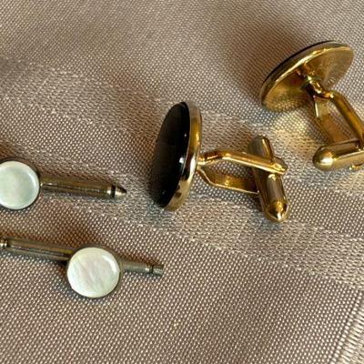Men's Tuxedo Cufflinks, Set of 2