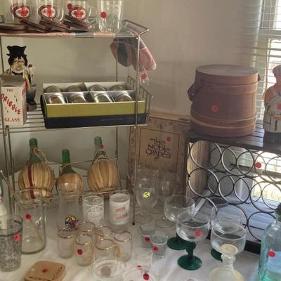 Vintage bar items