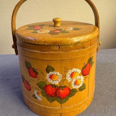 Available in auction - Lot 8 - vintage wooden strawberry firkin