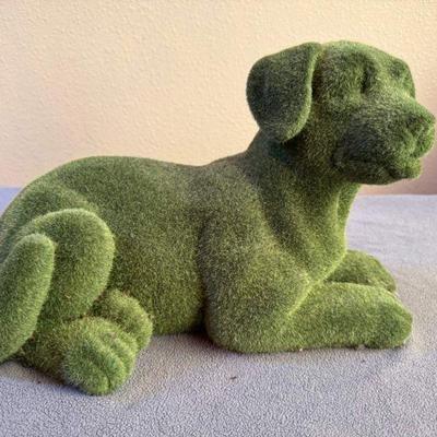 Available in auction - Lot 11 - faux moss dog