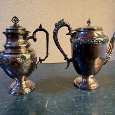 Available in auction - Lot 5 - silver teapots`