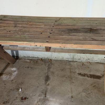 Wood Picnic Table, Heavy