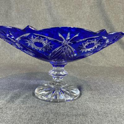 CAESAR CRYSTAL BOHEMIAE Ananas Cobalt XL Plum Compote By Marusak 