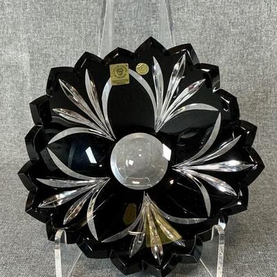 Caesar Crystal Bohemiae Jonathan Medium Berry Bowl In Black