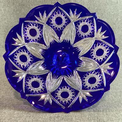 Caesar Crystal Bohemiae ILONA XL Plum Compote In Cobalt