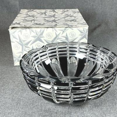 Caesar Crystal Bohemiae NORA Cigar Ashtray Black